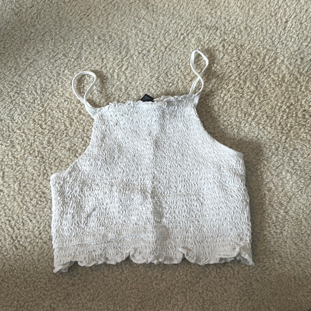 white forever 21 tank